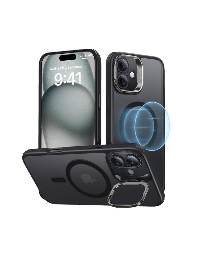 Esr Classic Hybrid Halolock Case With Stand For Iphone 16 Black główny