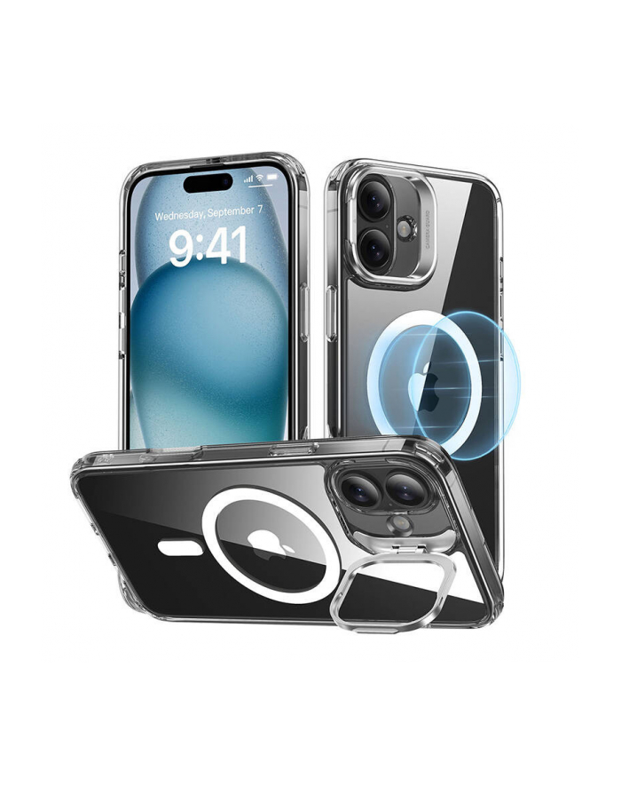 Esr Classic Hybrid Halolock Case With Stand For Iphone 16 Plus Transparent główny
