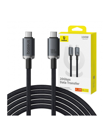 Kabel USB-C do USB-C Baseus Crystal Shine 100W, 1,5m 20Gb (czarny) nr 2