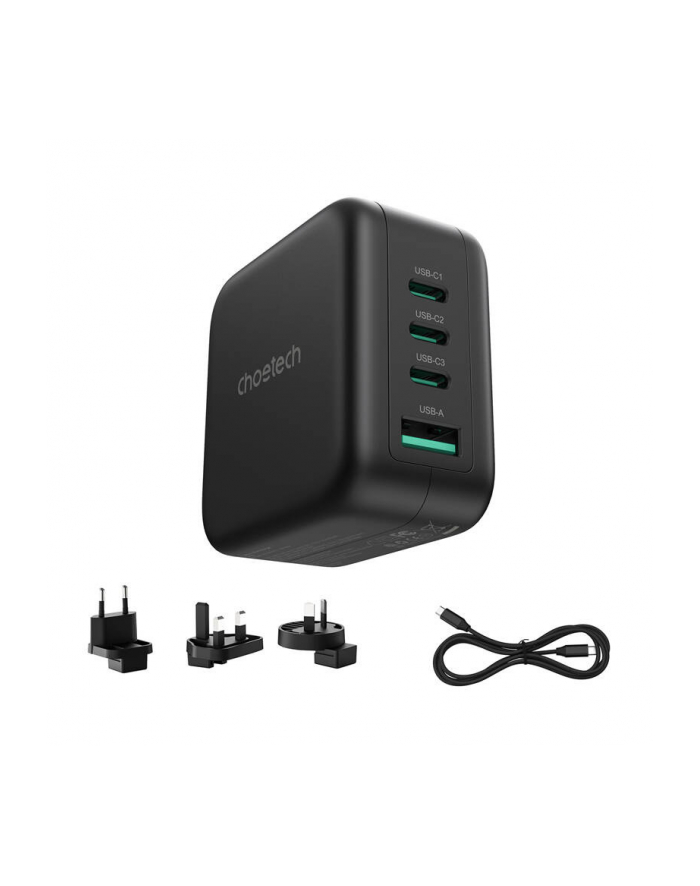 Choetech Ładowarka sieciowa PD6055 70W GaN z przejściówkami US EU UK AU główny