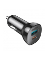 Choetech szybka ładowarka samochodowa USB Typ C PD / USB QC3.0 3A 36W czarna (TC0005) - nr 1