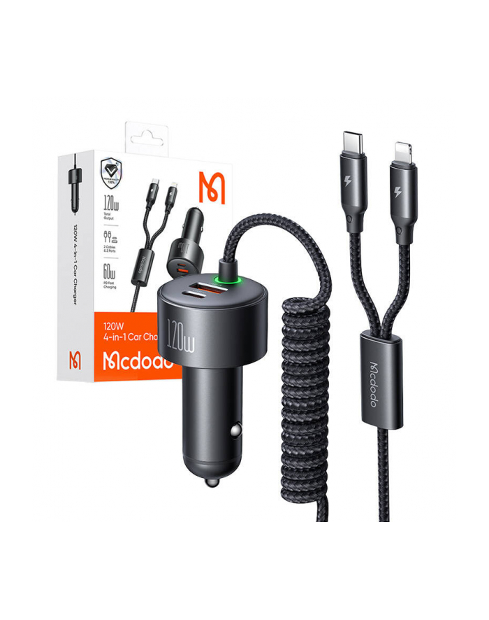 Mcdodo Cc-0370, Usb-C, Lightning, 120W, Chowane Kable główny