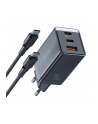 Mcdodo Sieciowa Gan Ch 1543 2X Usb C 1X 67W Kabel Do 2M Czarna - nr 1
