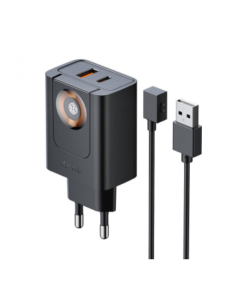 Mcdodo Ładowarka 2w1 USB-C+A CH-3700 30W czarna nr 2