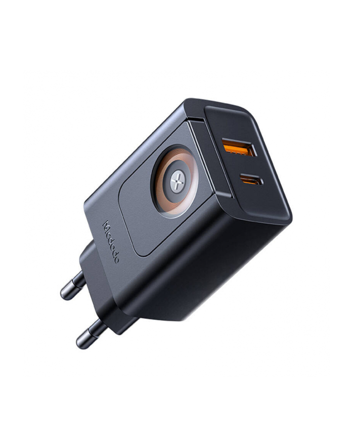 Mcdodo Ładowarka 2w1 USB-C+A CH-3700 30W czarna główny