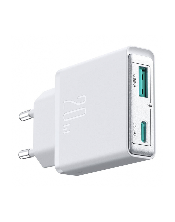Joyroom Ładowarka Sieciowa 20W Kostka Do Kontaktu Usb-c Usb-a Pd Qc Cienka główny