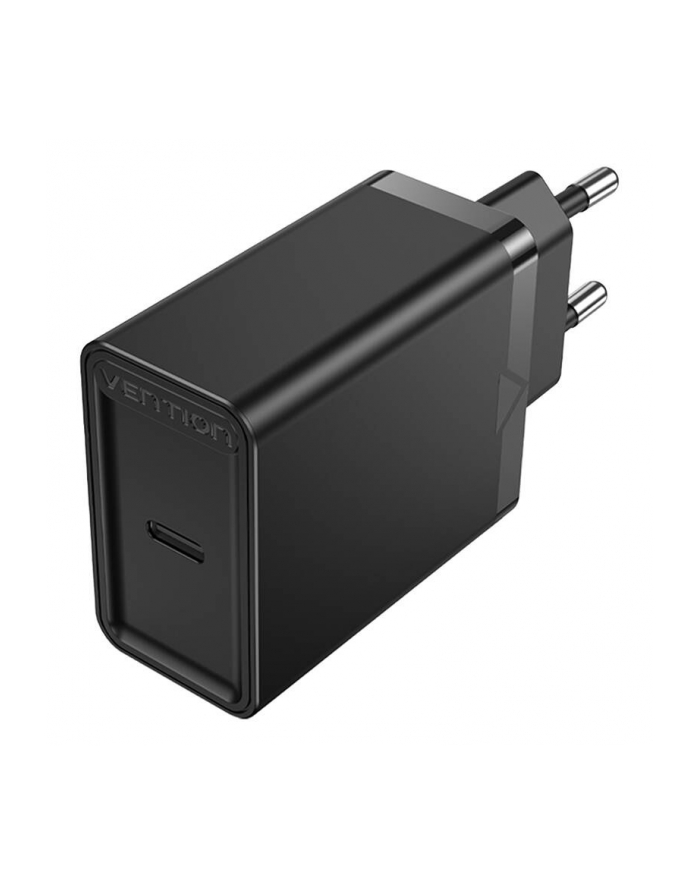 ŁADOWARKA VENTION 1-PORT USB-C WALL CHARGER 30W EU-PLUG BLACK główny