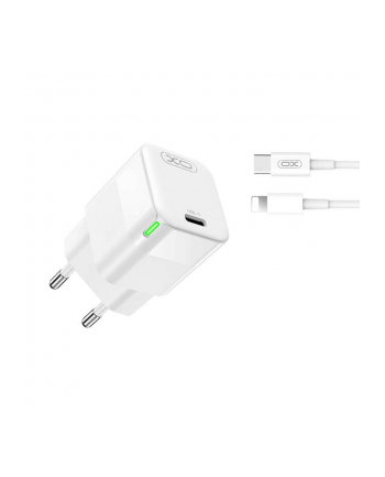 Markowe Xo Ładowarka Sieciowa Ce06 Pd 30W 1X Usb C Biała Kabel Usb C Lightning nr 1