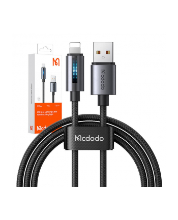 Mcdodo Kabel Ca-5660 Usb-A Do Lightning Z Pulsującym Światłem 1,2M Czarny (66819) nr 1