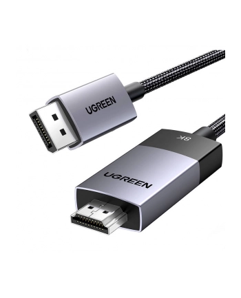 Ugreen Kabel DisplayPort do HDMI DP115, 8k 60 Hz, 2m (czarny) (66639)