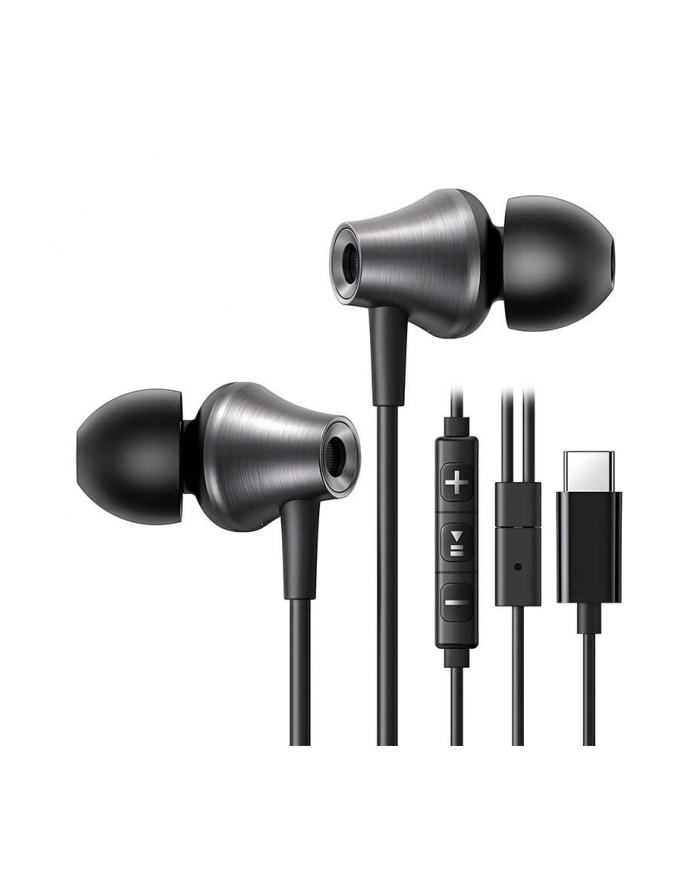 Słuchawki przewodowe dokanałowe Ugreen EP105, USB-C, 1.2m (czarne) główny