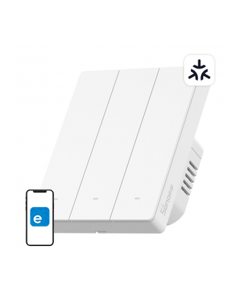 Sonoff Inteligentny Przełącznik Ścienny M5-3C-80W Matter 3-Kanałowy, Do Ramki M53C80W nr 1
