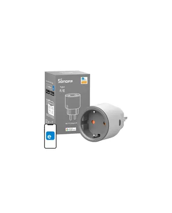 Sonoff S60 Inteligentne gniazdko Wifi, watomierz, 16A 4000W, wtyczka z bolcem nr 2