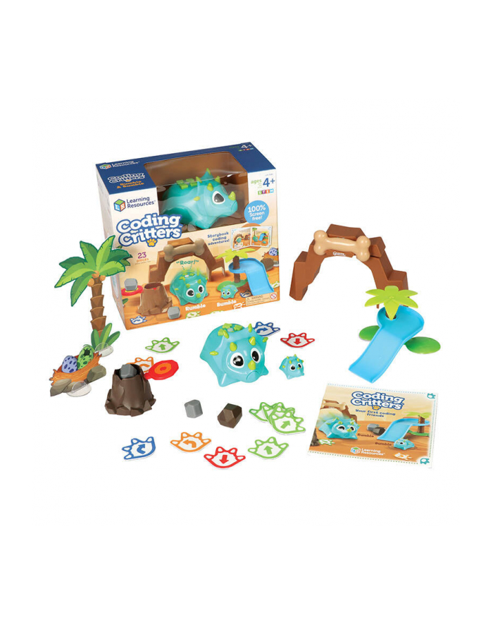 Learning Resources Zestaw Robot Do Nauki Kodowania Rumble & Bumble Ler 3082 Dinozaur główny