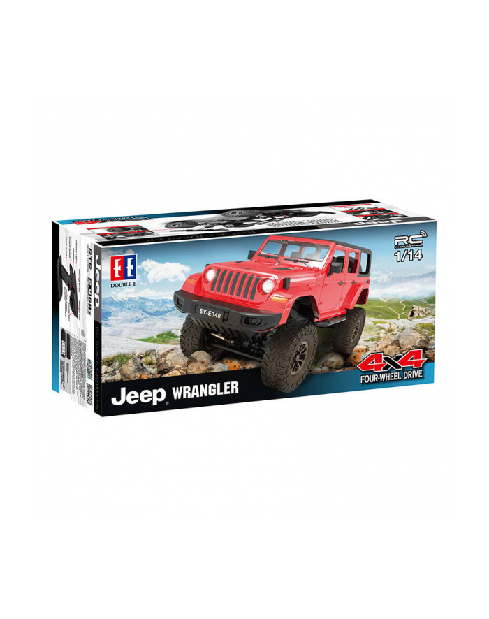 Samochód zdalnie sterowany RC na pilota 1:14 Double Eagle czerwony Jeep Crawler Pro E340-003 główny