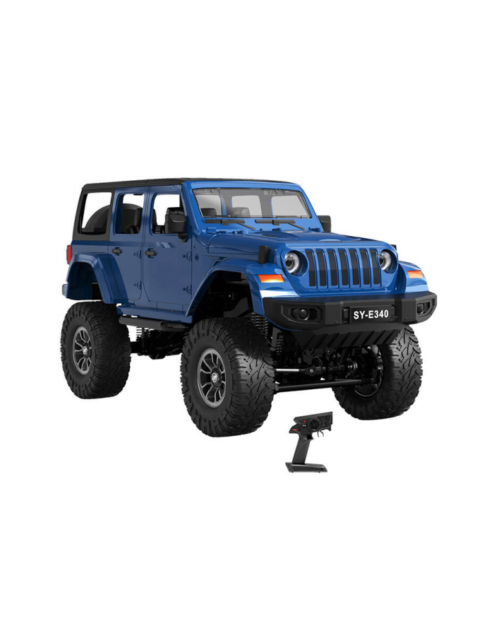 Samochód zdalnie sterowany RC na pilota 1:14 Double Eagle niebieski Jeep Crawler Pro E340-003 główny
