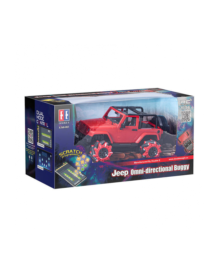 Double Eagle Samochód Zdalnie Sterowany Rc Na Pilota 1:16 Czerwony Jeep Drift E348-003 główny