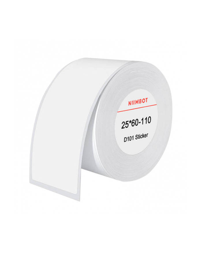 Niimbot Etykiety Termiczne Naklejki 25X60 Mm, 110szt. (Białe) główny