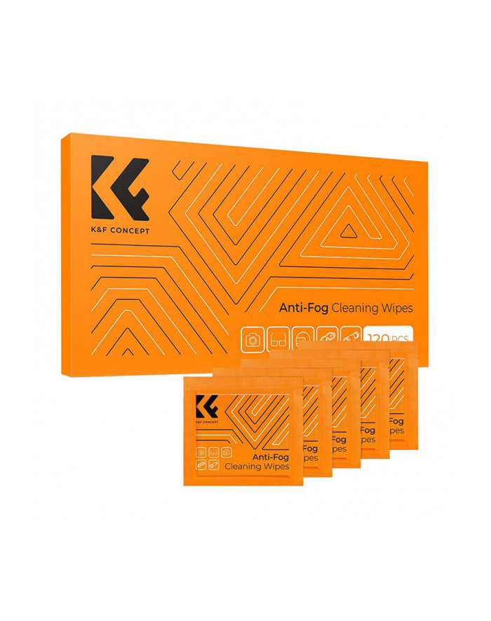 Kf Concept Kf08.036 - Nawilżane Chusteczki Do Czyszczenia, Działanie Anti-Fog, 120 Sztuk główny