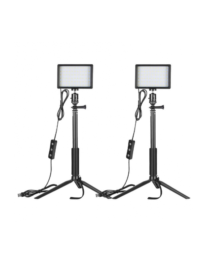 Neewer Zestaw lamp Led ZC-10S dwie lampy Led filtry statywy (6976831830212) główny