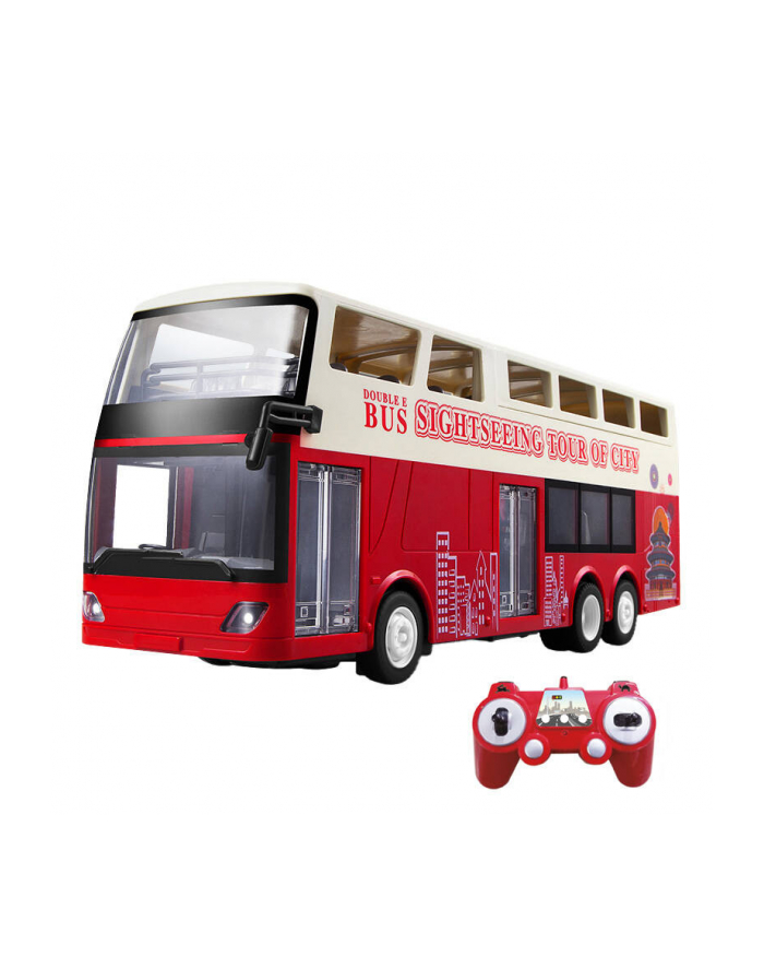 Double Eagle Autobus Piętrowy 1:18, 2.4Ghz, Rtr Czerwony główny