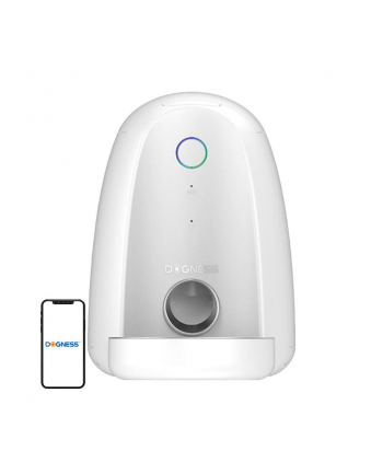 Dogness Inteligentny Dozownik Karmy Z Metalową Miską Wifi Mini Biały F05STEELBOWL nr 1