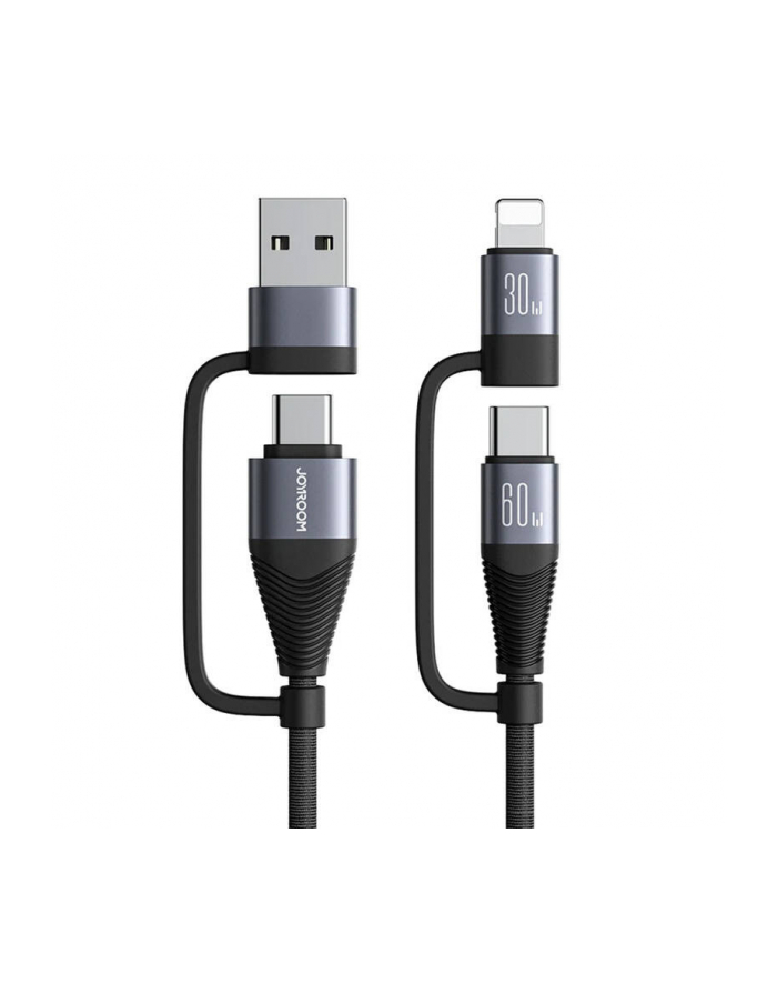 Joyroom Sa37-2T2 Kabel Ładujący Usb-A/C (M) - Usb-C + Lightning 60 główny