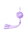 Joyroom Kabel Zwijany 3W1 Usb-A Do Usb-C/Lightning/Micro Usb 1M Fioletowy - nr 1