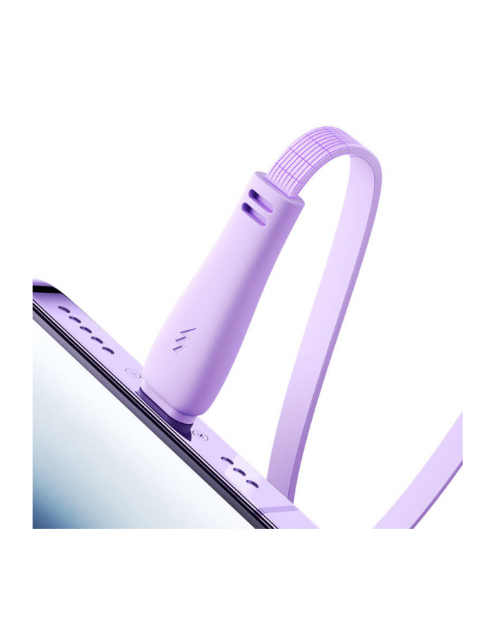 Joyroom Kabel Zwijany 3W1 Usb-A Do Usb-C/Lightning/Micro Usb 1M Fioletowy główny