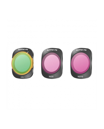 Sunnylife Zestaw filtrów CPL, ND8, ND16 do DJI Osmo Pocket 3 nr 2