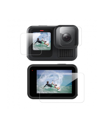 Osłona Ochronna Szkło 3w1 na 2x Ekran LCD + Obiektyw do GoPro Hero 13 BLACK / S6-FLM-07-TGP nr 1