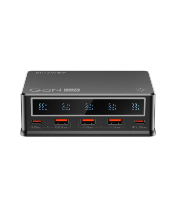 Blitzwolf Ładowarka sieciowa BW-i9 110W PD 3xUSB-A 2xUSB-C czarna nr 1