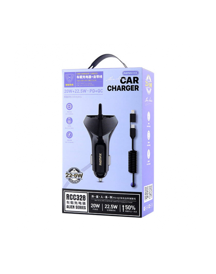 Remax Ładowarka Samochodowa Rcc328 20W 22 5W Pd Qc główny