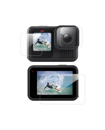 Osłona Ochronna Szkło 3w1 na 2x Ekran LCD + Obiektyw do GoPro Hero 13 BLACK / S6-FLM-07-TGP