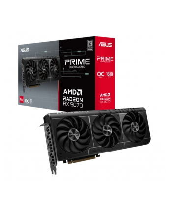 asus Karta graficzna RX 9070 PRIME OC 16GB GDDR6 256bit DP/HDMI