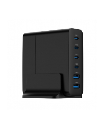 gembird Ładowarka uniwersalna 75W GaN 2xUSB-A 4xUSB-C szybkie ładowanie czarna
