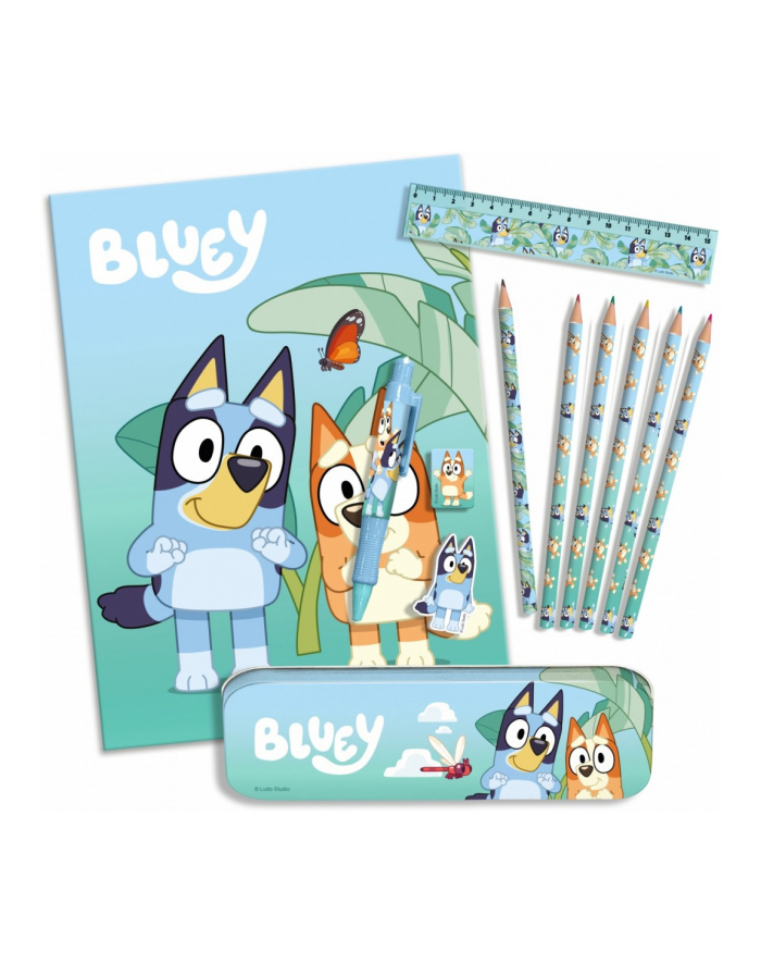 kids euroswan Zestaw piśmienniczy 12 elementów Bluey główny