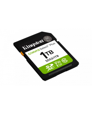 kingston Karta pamięci SD 1TB Canvas Select Plus Gen3 150MB/s