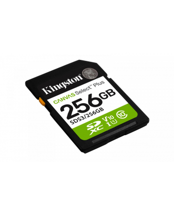 kingston Karta pamięci SD 256GB Canvas Select Plus Gen3 150MB/s