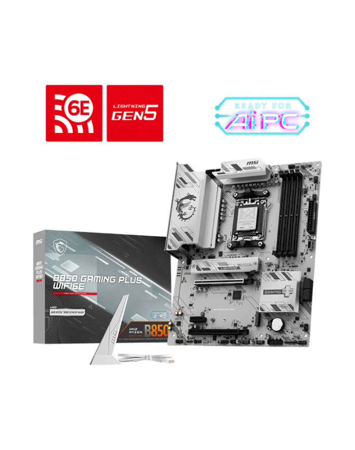 msi Płyta główna B850 GAMING PLUS WIFI6E AM5 4DDR5 ATX główny