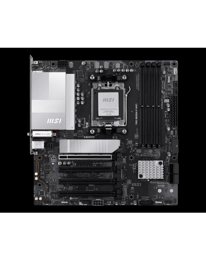 msi Płyta główna PRO B850M-P WIFI AM5 4DDR5 ATX główny