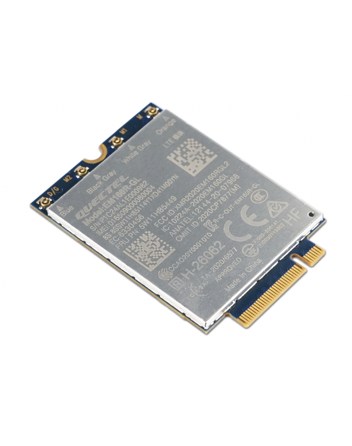 lenovo Moduł ThinkPad Quectel  EM160R-GL 4G LTE-A Cat 16 M.2 WWAN Module for X1 2-in-1 Gen 9/P16s Gen 3 4XC1Q24437 główny