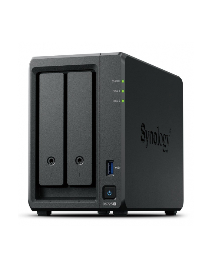 synology Serwer DS725+ 2x0HDD 4GB DDR4 AMD R1600 1x1GbE 1x2,5Gbe 3Y główny