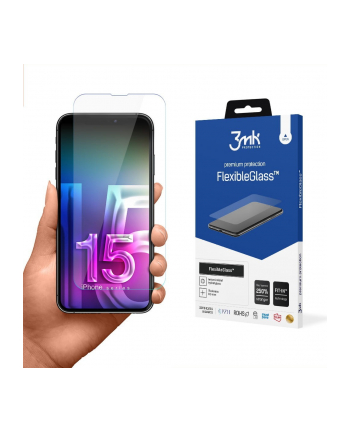 3mk Szkło hybrydowe FlexibleGlass iPhone 15 6,1 cala