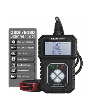 qoltec Cyfrowy Tester diagnostyczny ProLine | OBDII EOBD | 8V-25V | Dualsystem