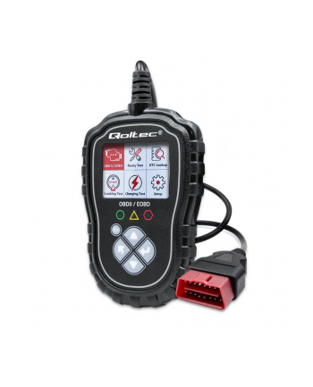 qoltec Cyfrowy Tester diagnostyczny ProLine | OBDII EOBD | 8V-25V | DualSystem