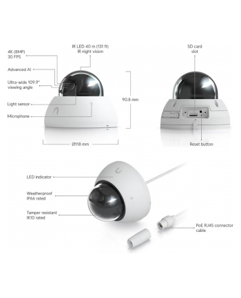 Ubiquiti Ai Dome Kamera Bezpieczeństwa (DK_NR_DPL_518692)