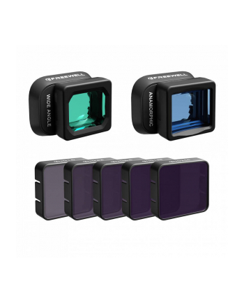 Freewell Zestaw 7 filtrów do DJI Mini 4 Pro - szerokokątny, anamorficzny, 5x ND