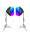 Neewer Zestaw studyjny NK800 dwa softboxy + żarówki RGB 24W 2700-6500K + statywy + wrota (423060) - nr 1