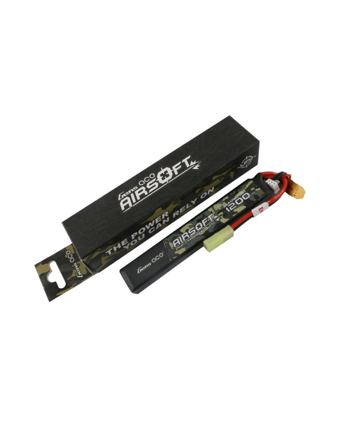 Gens Ace Akumulator Airsoftowy 25C 1200Mah 2S1P 7.4V Lipo Mini Tamiya główny
